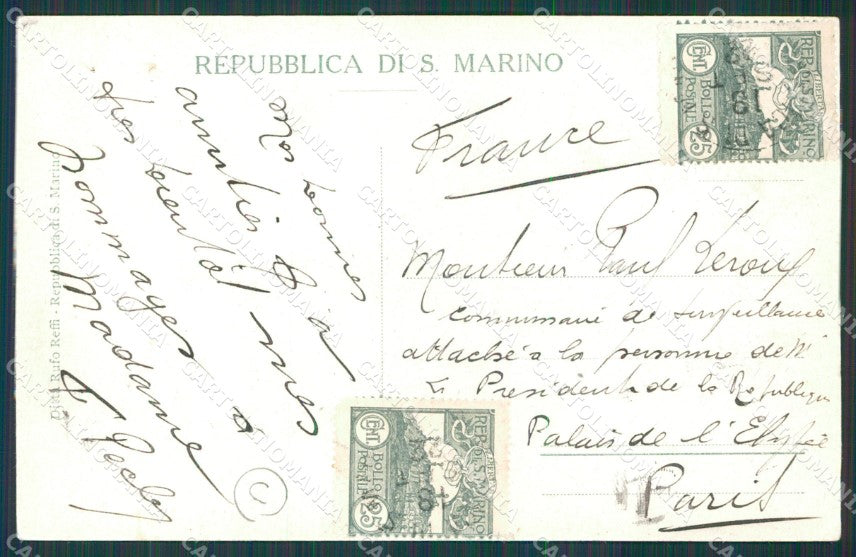 San Marino cartolina QZ4652 – retro