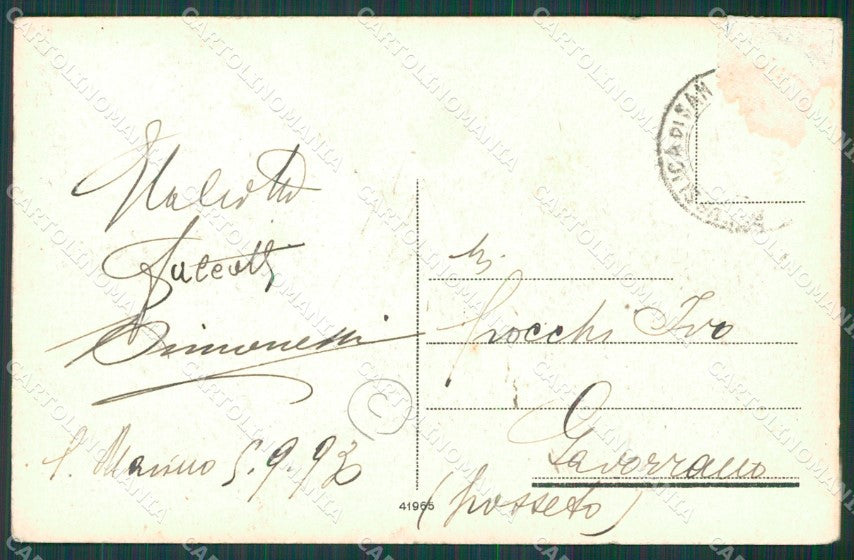 San Marino PIEGA cartolina QZ4653 – retro