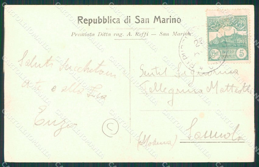 San Marino cartolina QZ4656 – retro