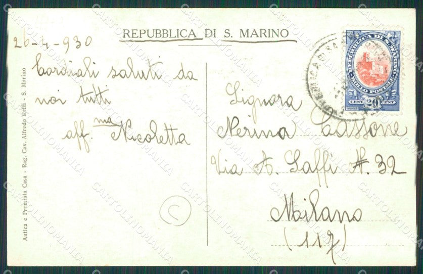 San Marino foto cartolina QZ4663 – retro