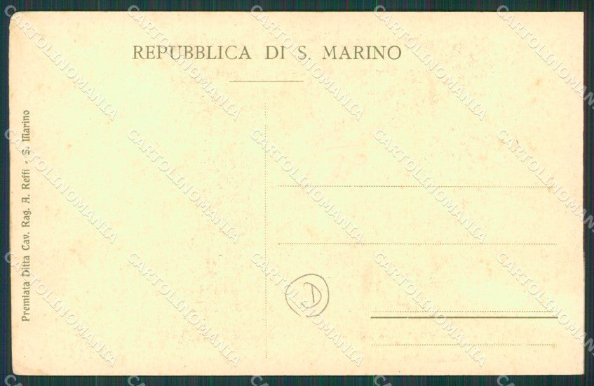 San Marino cartolina QZ4665 – retro