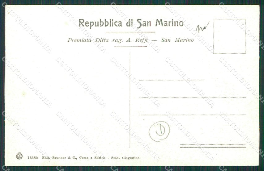 San Marino cartolina QZ4666 – retro