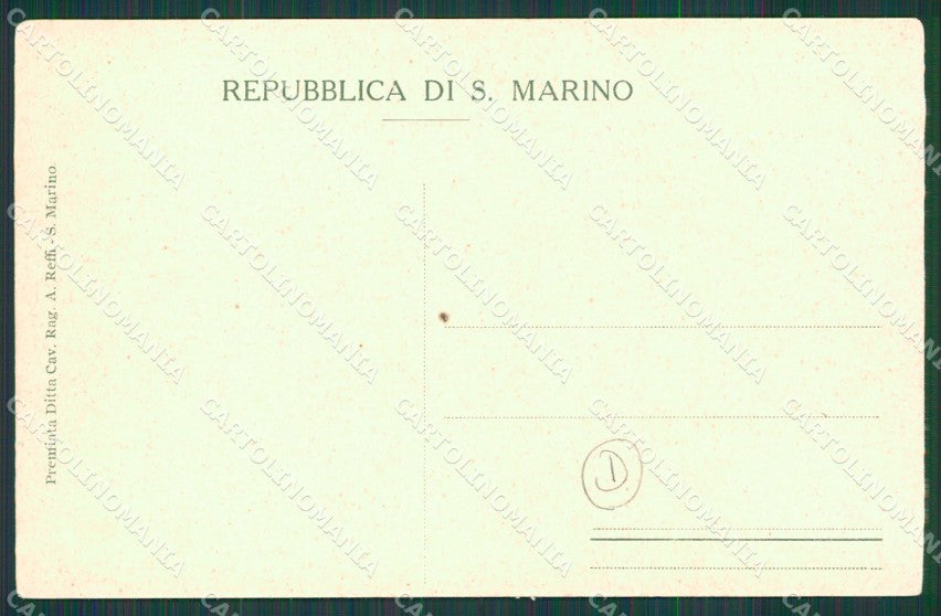 San Marino cartolina QZ4673 – retro