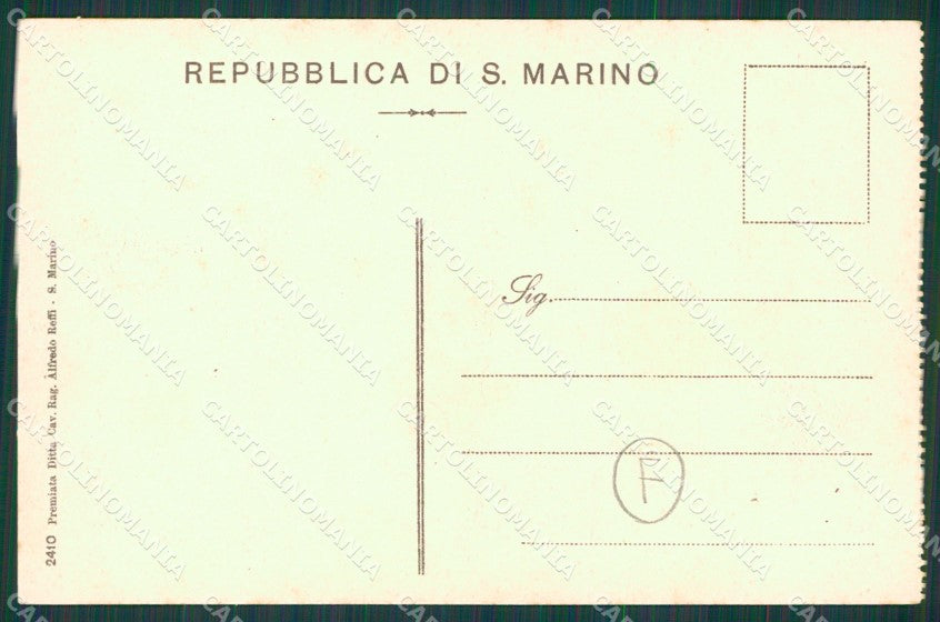 San Marino cartolina QZ4684 – retro