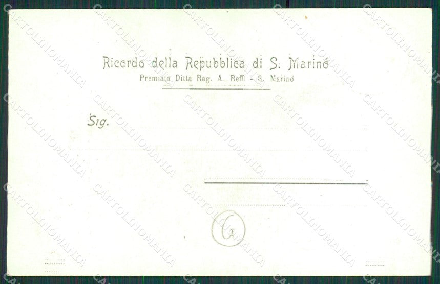 San Marino cartolina QZ4689 – retro