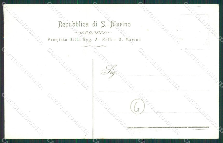 San Marino cartolina QZ4692 – retro