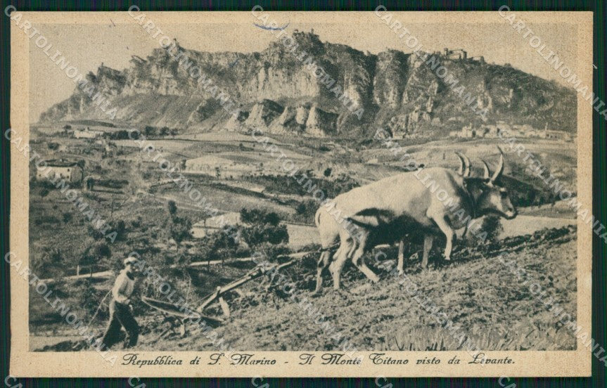 San Marino Carro Buoi cartolina QZ4699 – fronte