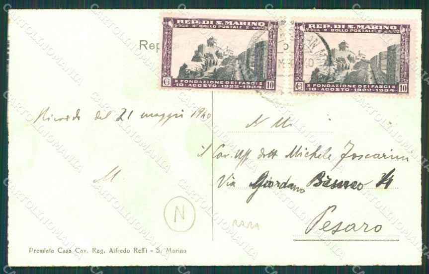 San Marino cartolina QZ4704 – retro