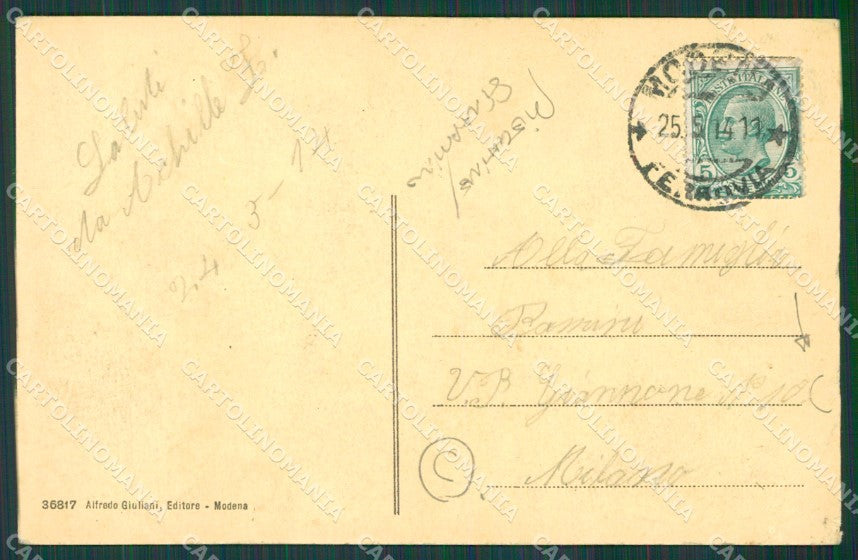 Modena città STRAPPINO PIEGHINE cartolina QZ4712 – retro