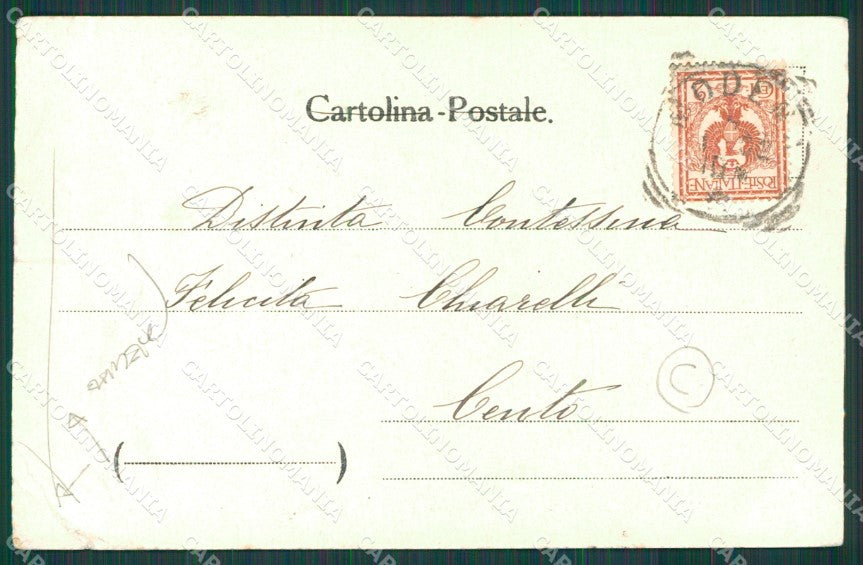 Modena città PIEGHE cartolina QZ4720 – retro