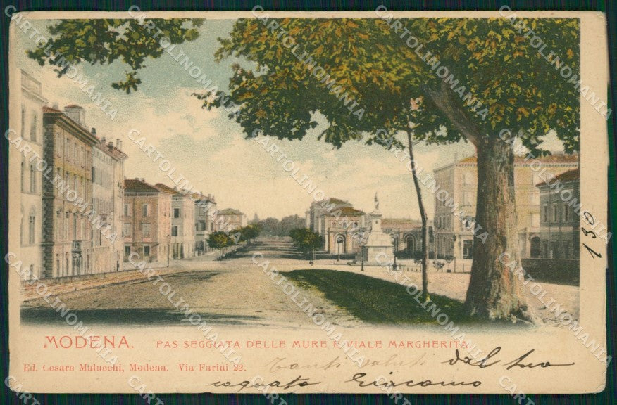 Modena città STRAPPINI cartolina QZ4736 – fronte