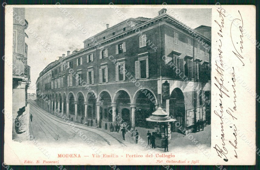 Modena città PIEGA cartolina QZ4742 – fronte