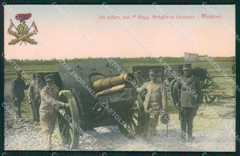 Modena città Militari Artiglieria cartolina QZ4770 – fronte