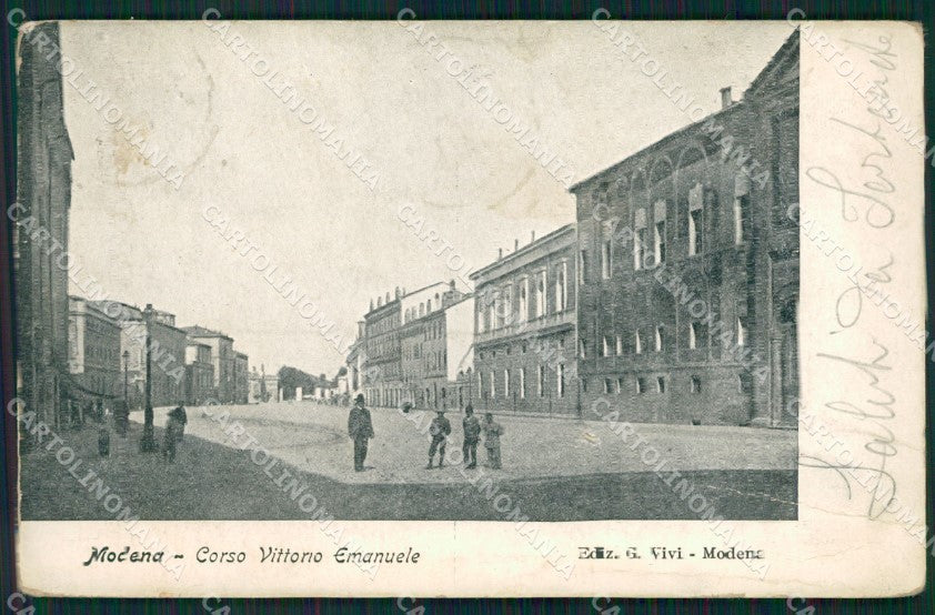 Modena città PIEGHE cartolina QZ4780 – fronte
