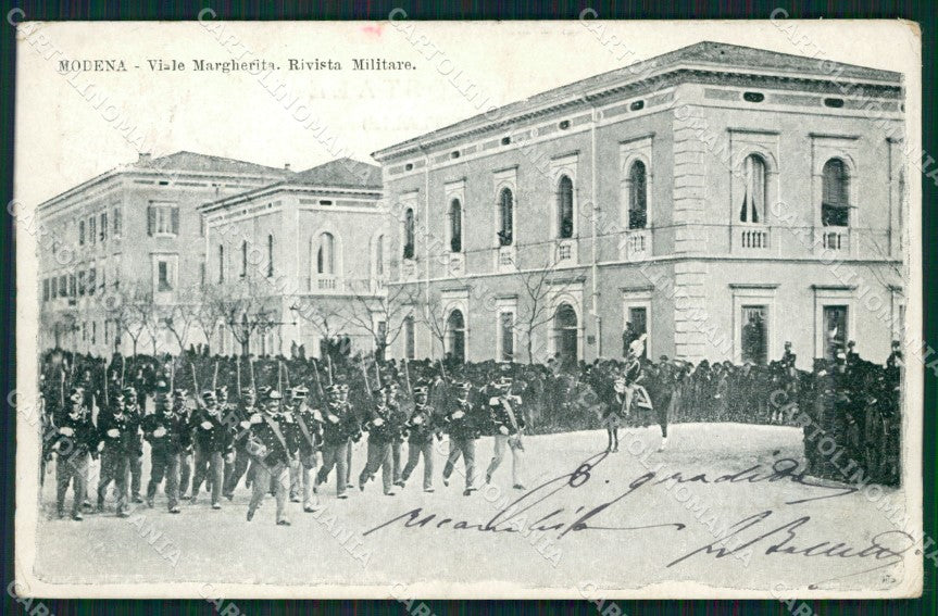 Modena città Militari ABRASA cartolina QZ4791 – fronte