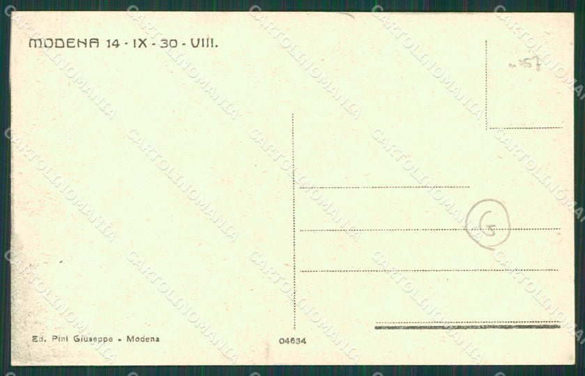 Modena città Militari cartolina QZ4809 – retro