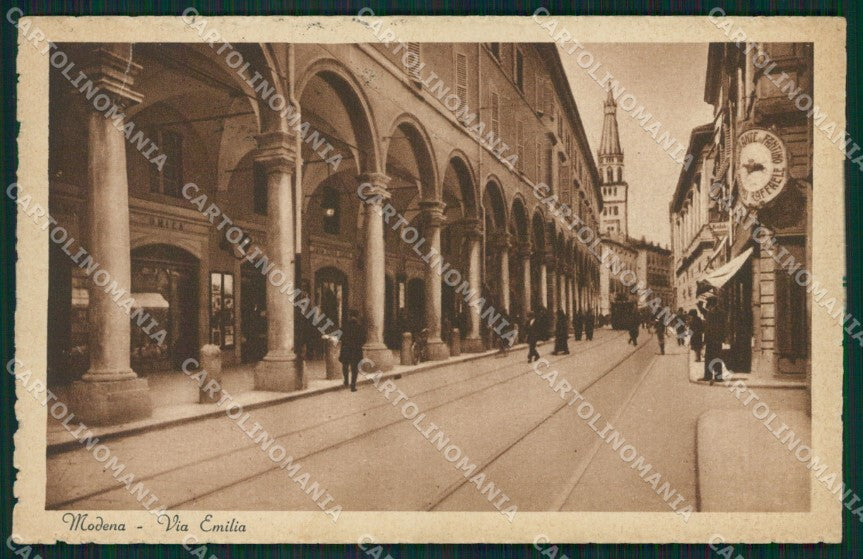 Modena città PIEGHE cartolina QZ4810 – fronte