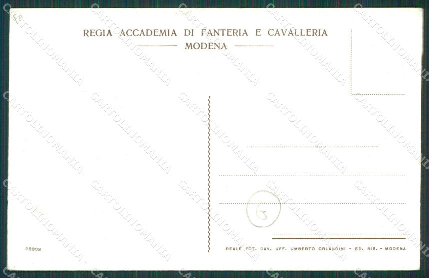 Modena città Militari Campo Sportivo cartolina QZ4814 – retro