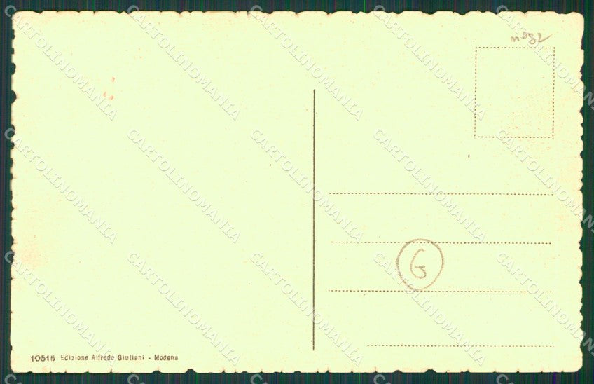 Modena città Caserma cartolina QZ4825 – retro
