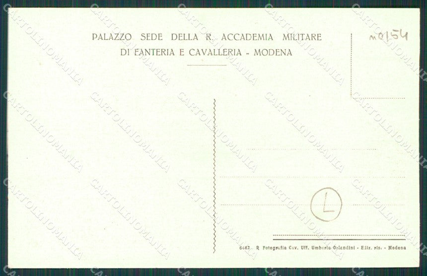 Modena città Militari cartolina QZ4835 – retro