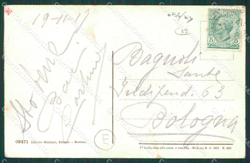 Modena città Militari Artiglieria cartolina QZ4840 – retro