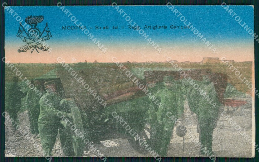 Modena città Militari Artiglieria cartolina QZ4842 – fronte