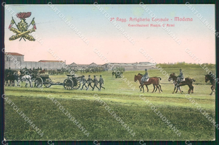 Modena città Militari Artiglieria cartolina QZ4843 – fronte