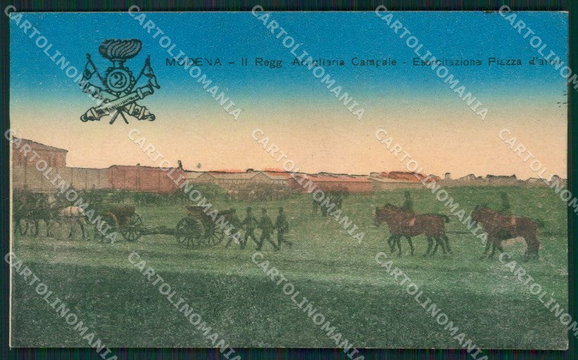 Modena città Militari Artiglieria cartolina QZ4845 – fronte
