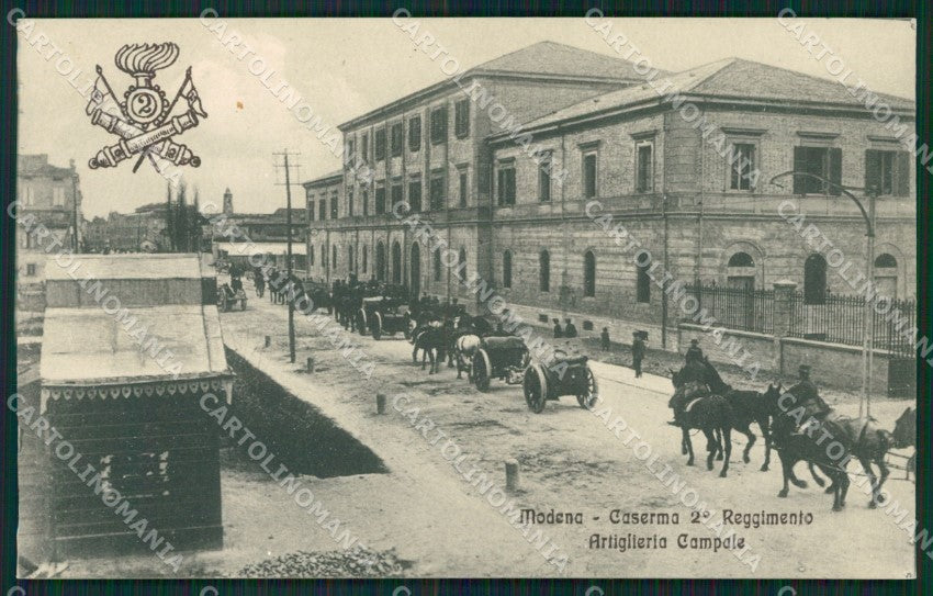 Modena città Militari Artiglieria cartolina QZ4850 – fronte