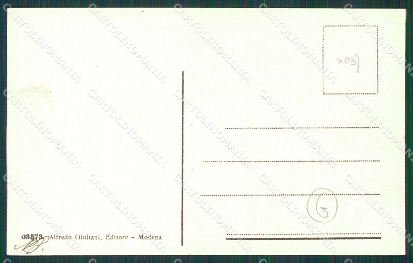 Modena città Militari Artiglieria cartolina QZ4850 – retro