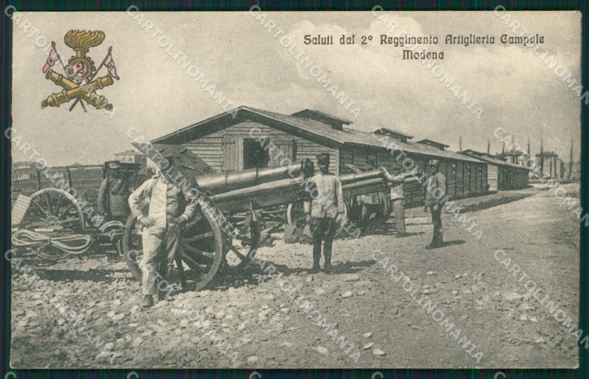 Modena città Militari Artiglieria cartolina QZ4852 – fronte