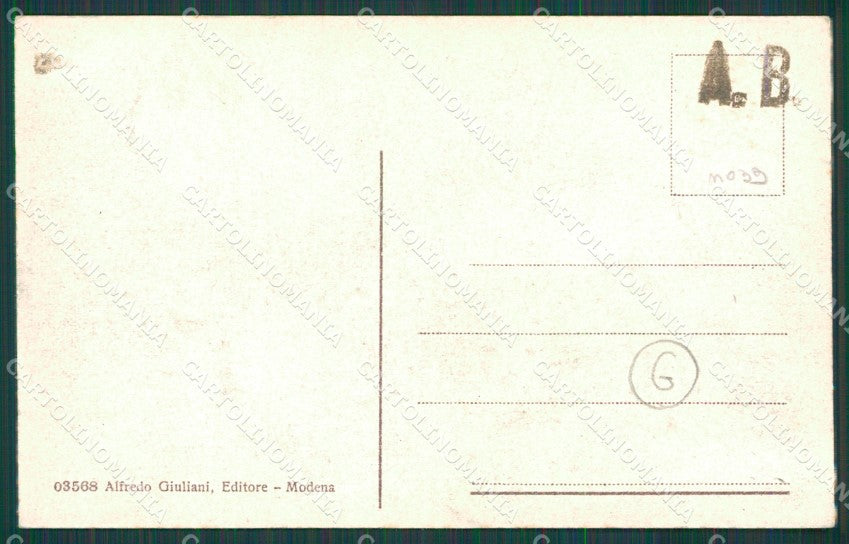 Modena città Militari Artiglieria cartolina QZ4852 – retro