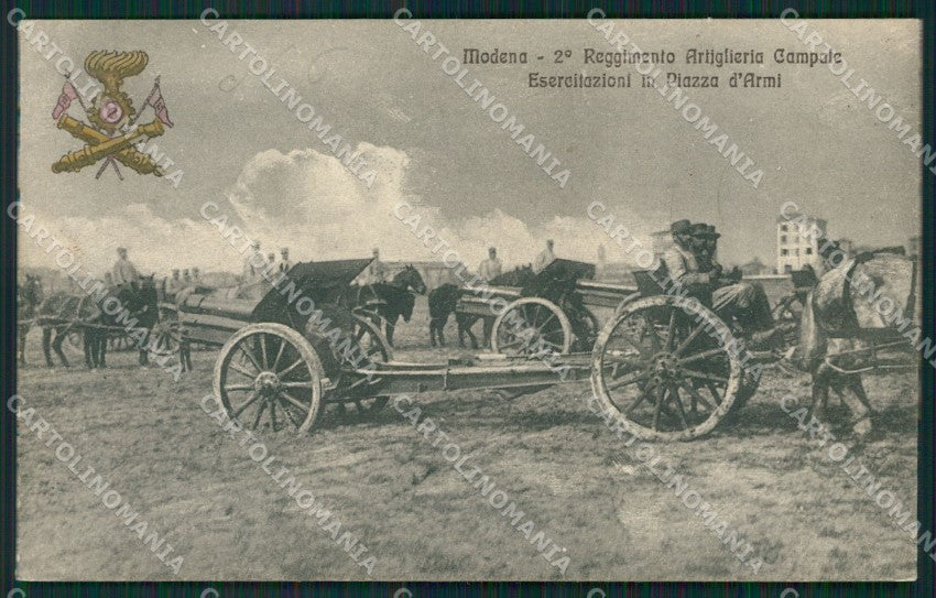 Modena città Militari Artiglieria cartolina QZ4853 – fronte