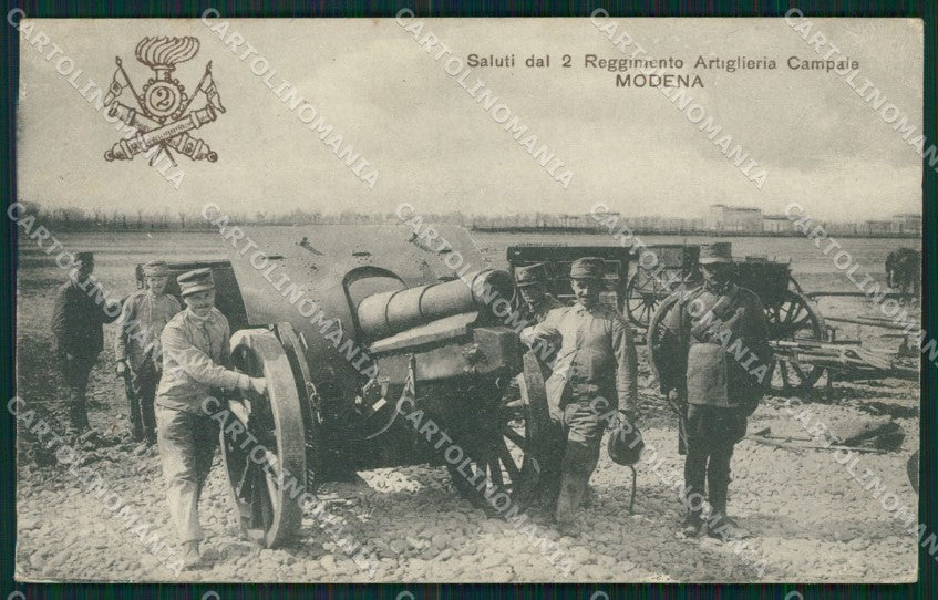 Modena città Militari Artiglieria cartolina QZ4855 – fronte