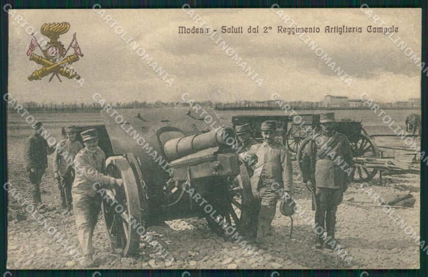 Modena città Militari Artiglieria cartolina QZ4856 – fronte