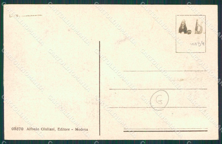 Modena città Militari Artiglieria cartolina QZ4856 – retro