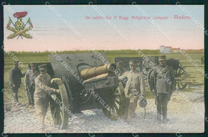 Modena città Militari Artiglieria cartolina QZ4857 – fronte