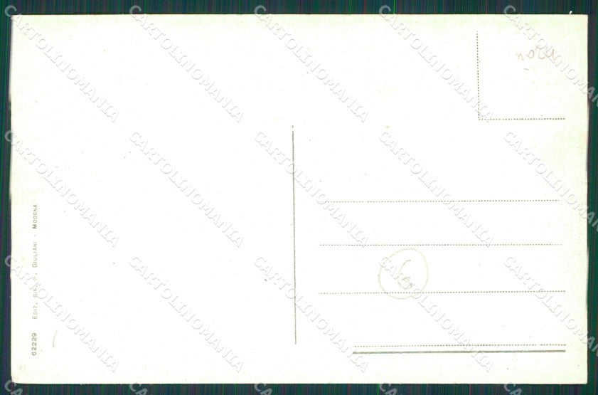 Modena città Militari Artiglieria cartolina QZ4857 – retro