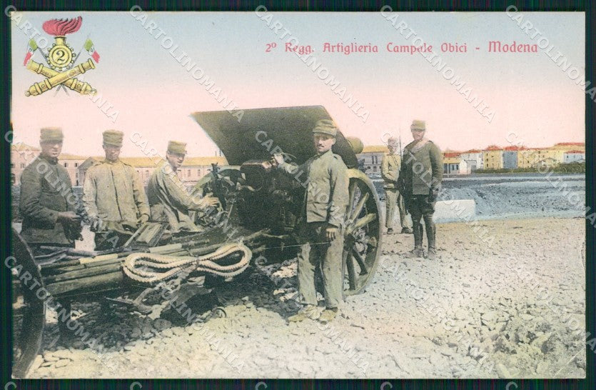 Modena città Militari Artiglieria cartolina QZ4858 – fronte