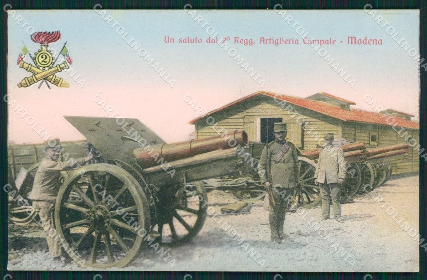 Modena città Militari Artiglieria cartolina QZ4859 – fronte