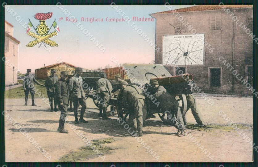 Modena città Militari Artiglieria cartolina QZ4863 – fronte
