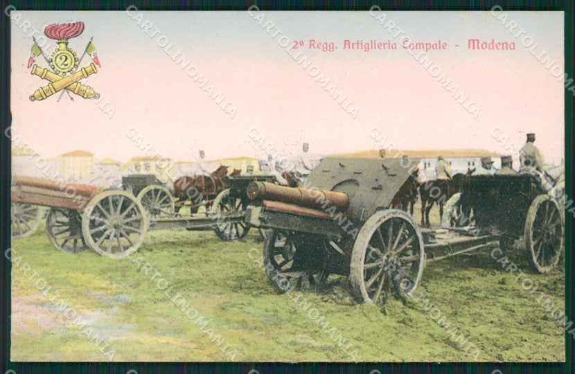 Modena città Militari Artiglieria cartolina QZ4864 – fronte