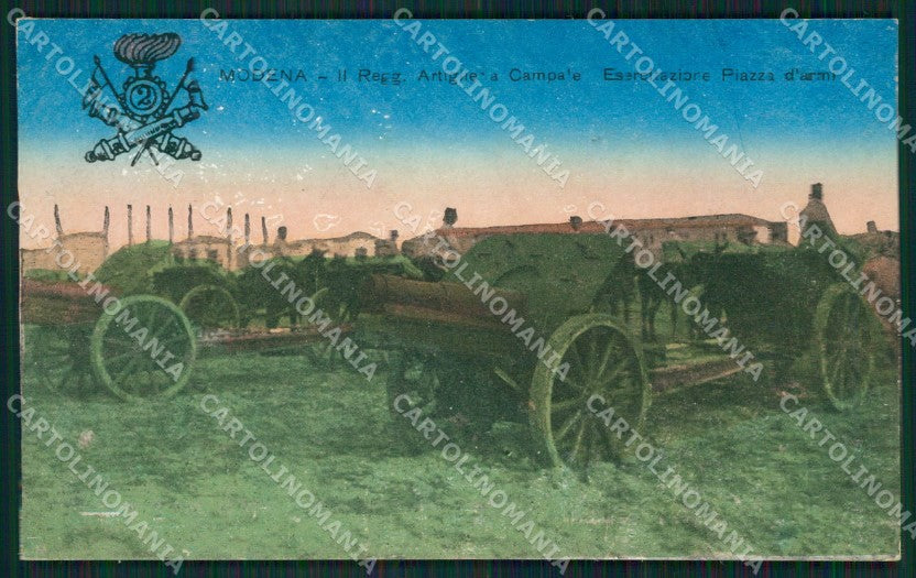 Modena città Militari Artiglieria cartolina QZ4866 – fronte