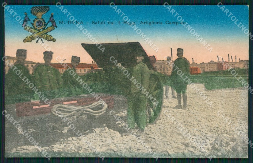 Modena città Militari Artiglieria cartolina QZ4868 – fronte