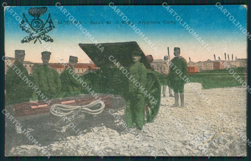 Modena città Militari Artiglieria cartolina QZ4869 – fronte