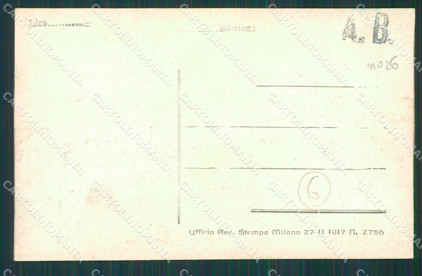 Modena città Militari Artiglieria cartolina QZ4871 – retro