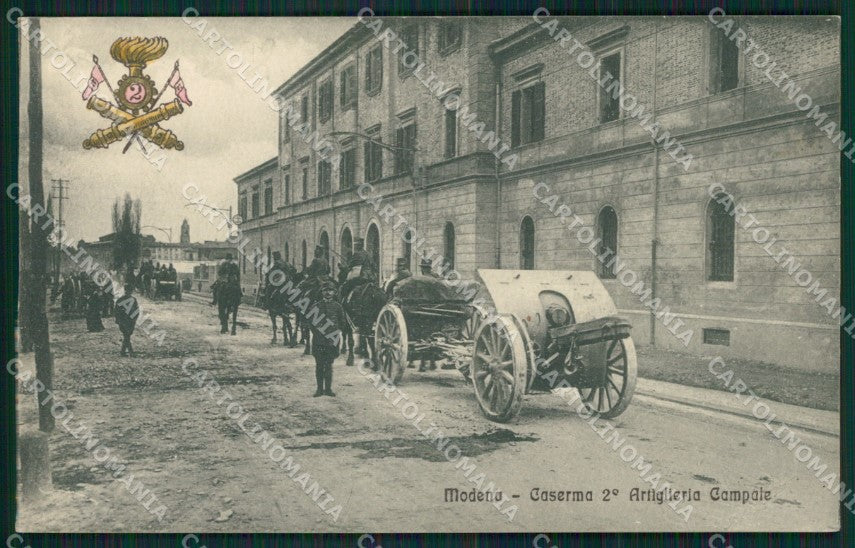 Modena città Militari Artiglieria cartolina QZ4875 – fronte
