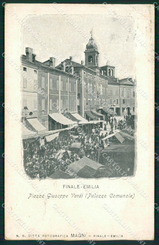 Modena Finale Emilia Mercato PIEGA cartolina QZ4897 – fronte