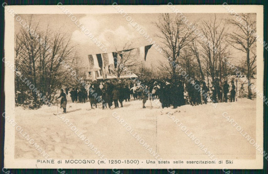 Modena Lama Mocogno Nevicata Sci cartolina QZ4908 – fronte