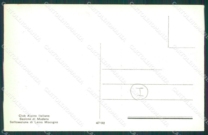 Modena Lama Mocogno Nevicata Sci cartolina QZ4908 – retro